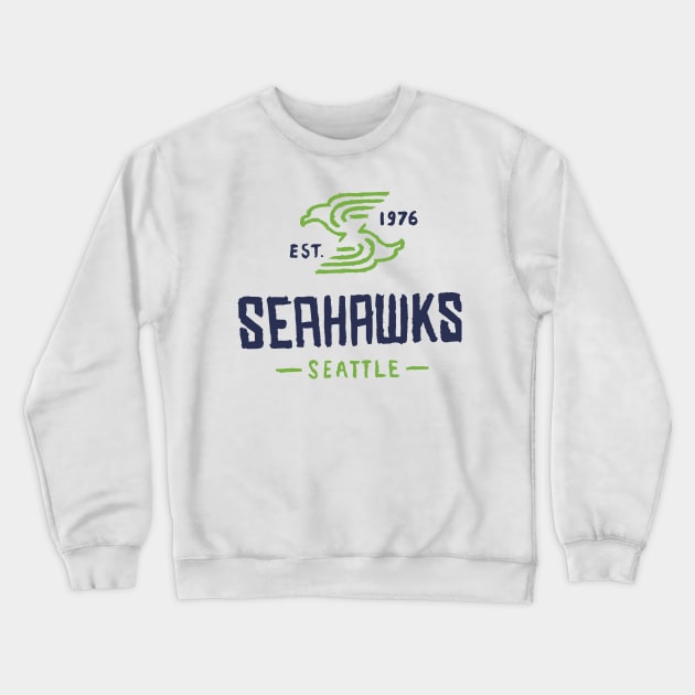 Seattle Seahaaaawks 04 Crewneck Sweatshirt by Very Simple Graph